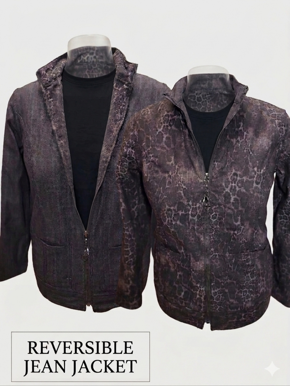 REVERSIBLE Lightweight Jean Jacket. Super functional.